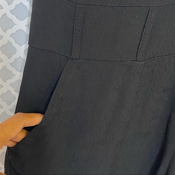 NWT Monrow Crepe Zip Up Romper in Black - Picture 10 of 13